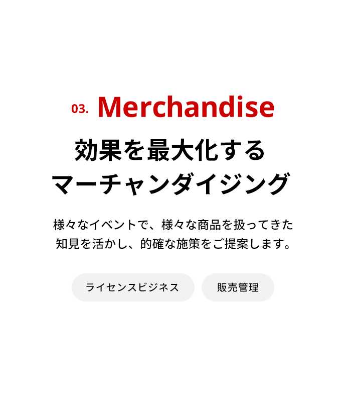 Merchandise 効果を最大化するマーチャンダイジング